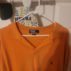 Vintage Orange Polo by Ralph  Lauren  mens 2xl